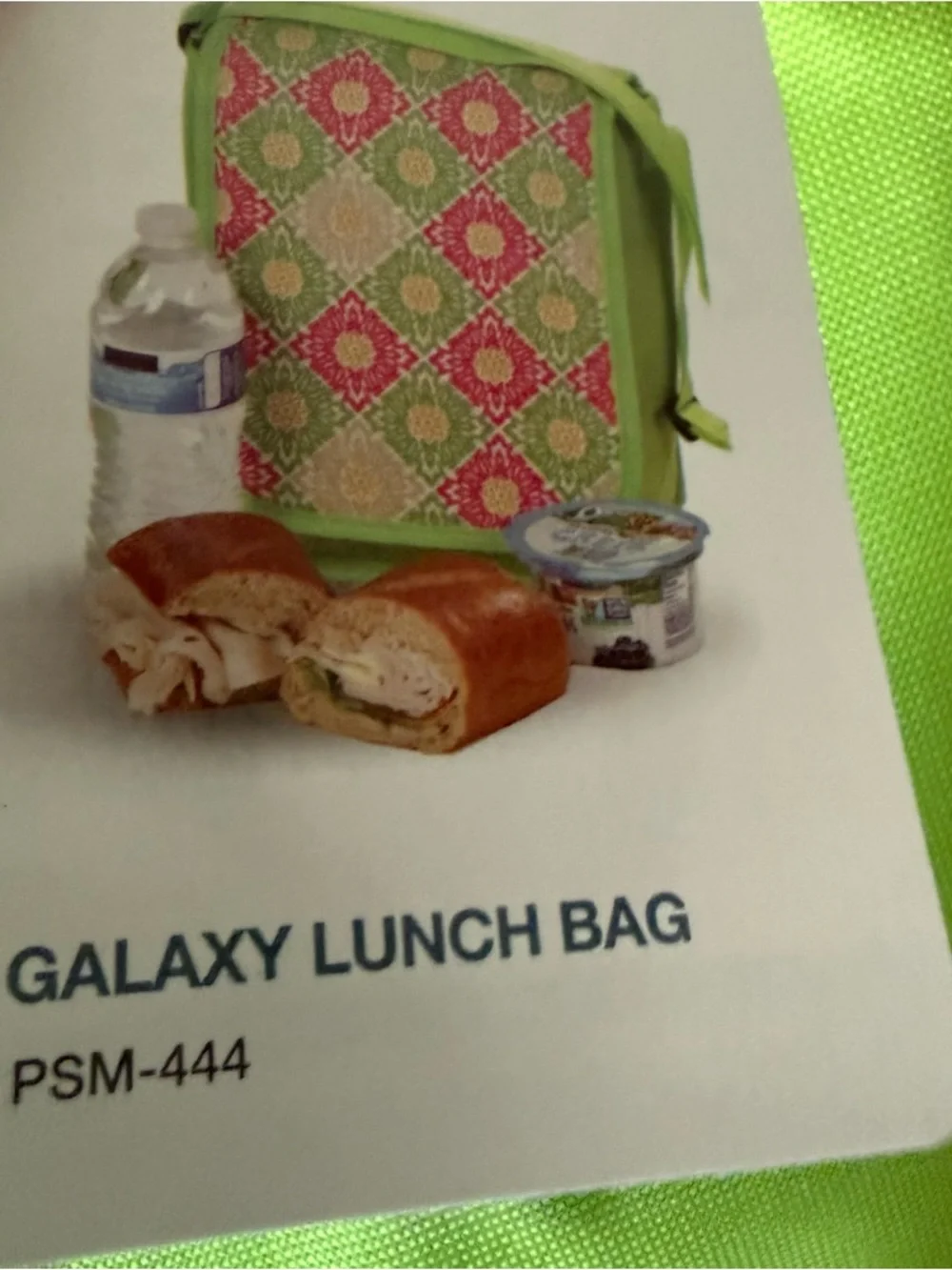 NWT Picnic Plus PSM-444GG Galaxy Lunch Bag~Green Gazebo